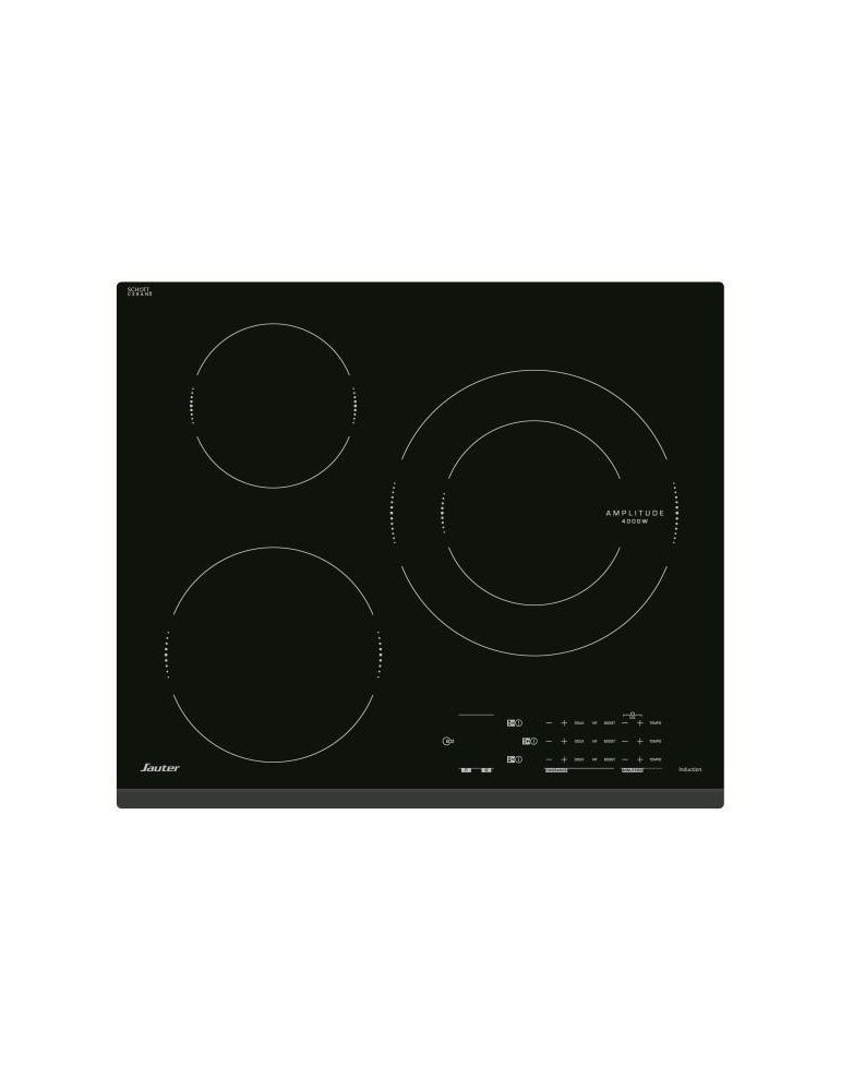 SAUTER Table de cuisson induction SPI4360B - 3 foyers