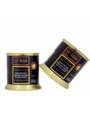 BLOC DE FOIE GRAS DE CANARD ENTIER IGP SUD OUEST 200G