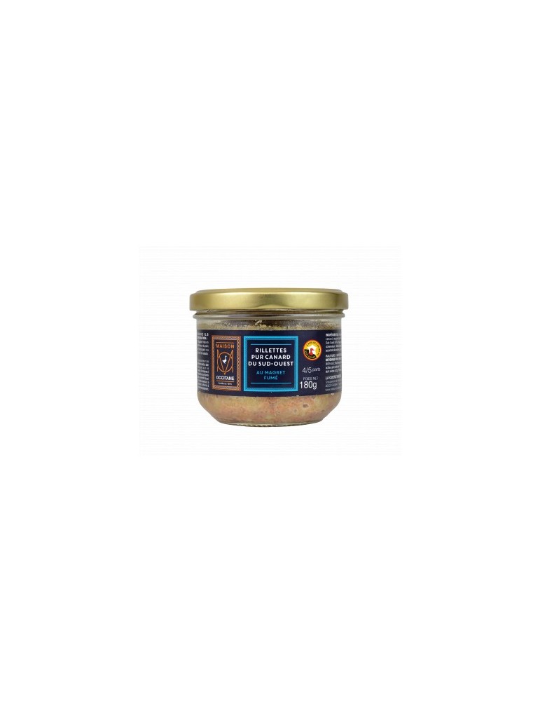 RILLETTES PUR CANARD DU SUD OUEST AU MAGRET FUME