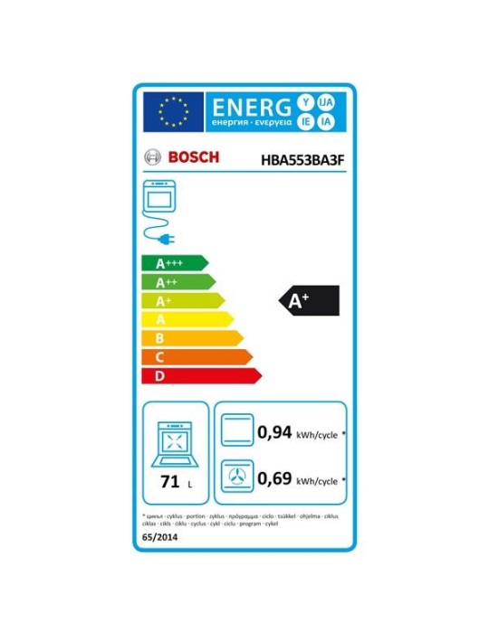 BOSCH HBA 553 BV 3 F