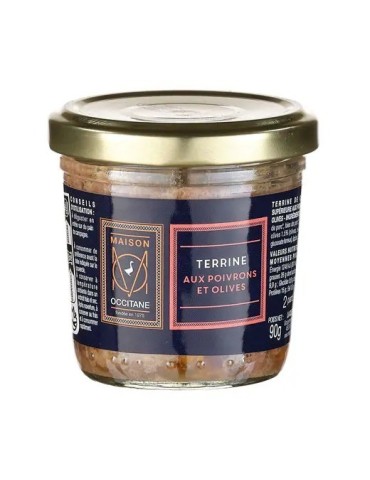 TERRINE AUX POIVRONS ET OLIVES